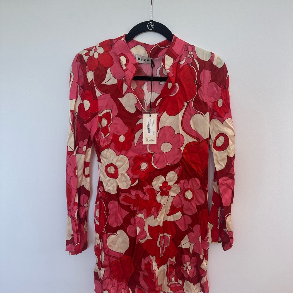 Rixo Red Floral Women's Dress